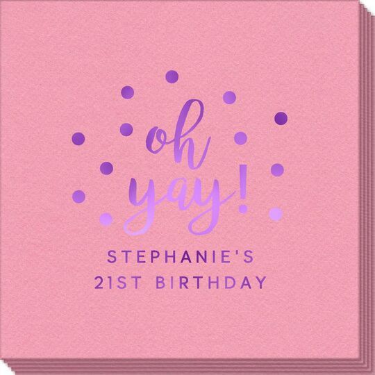 Confetti Dots Oh Yay! Linen Like Napkins